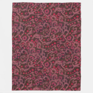 Rosa Blume, Blush Curves, Filzmuster Fleecedecke