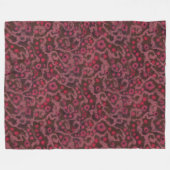 Rosa Blume, Blush Curves, Filzmuster Fleecedecke (Vorderseite (Horizontal))