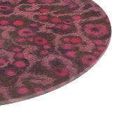 Rosa Blume, Blush Curves, Filzmuster Schneidebrett (Ecke)