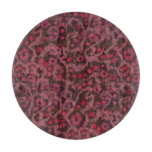 Rosa Blume, Blush Curves, Filzmuster Schneidebrett