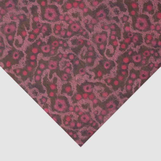 Rosa Blume Blush Curves, weißes Blumenmuster Seidenpapier (Ausschnitt)