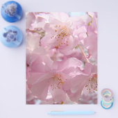 Rosa Blume Blüten Flyer Papier Custom (Einzeln)