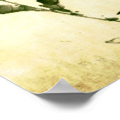 Rosa Blume Blüten, Hokusai japanische Kunstkunst Poster (Ecke)