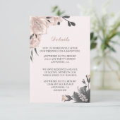 Rosa Blume, Blütenblätter und Blütenblätter Begleitkarte (Stehend Vorderseite)