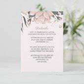 Rosa Blume, Blütenblätter und Blütenblätter Begleitkarte (Stehend Vorderseite)