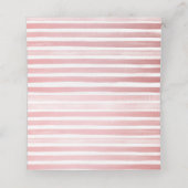 Rosa Blume Boho Chic Hochzeitssitze geklappt Platzkarte (Innenseite Aufgefaltet)