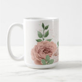 Rosa Blume, botanisch Kaffeetasse (Links)