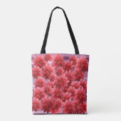Rosa Blume Botanische Kunst Tasche (Rückseite)