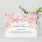 Rosa Blume Braudusche Einladung (Stehend Vorderseite)