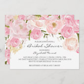 Rosa Blume Braudusche Einladung (Vorne/Hinten)
