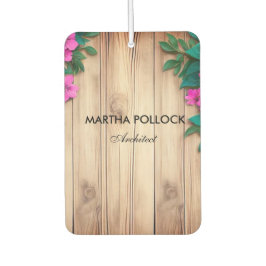 Rosa Blume, Braunholz Autolufterfrischer