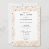 Rosa Blume Brautparty Einladung (Vorderseite)