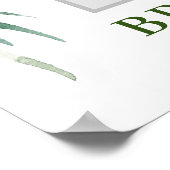 Rosa Blume Brautparty Foto Rahmen Poster (Ecke)