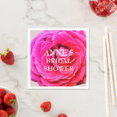 Rosa Blume, Brautparty Papier Napkins Serviette (Beispiel)