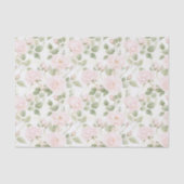 Rosa Blume Brautparty Seidenpapier (Vorderseite)