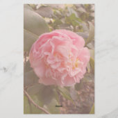 Rosa Blume Briefpapier (Rückseite)