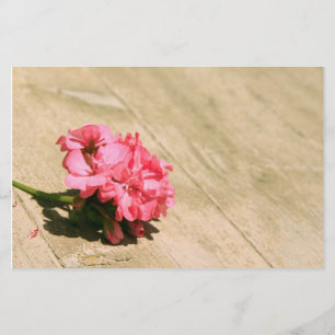Rosa Blume Briefpapier
