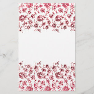 Rosa Blume Briefpapier