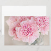 Rosa Blume Briefpapier (Vorne/Hinten)