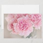 Rosa Blume Briefpapier (Vorne/Hinten)