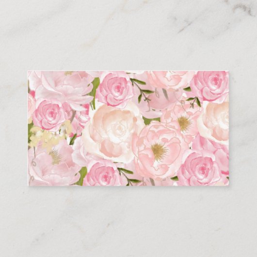 Rosa Blume Buch in Lieu, bringen Sie ein Buch Begleitkarte (Rückseite)