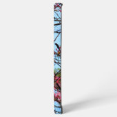 Rosa Blume Buds auf einem Baum Samsung Galaxy Hülle (Linke Seite)