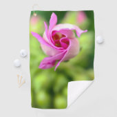 Rosa Blume Bug Personalisiertes Golfhandtuch (Insitu)