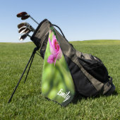 Rosa Blume Bug Personalisiertes Golfhandtuch (Gras)