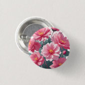 Rosa Blume Button (Vorne & Hinten)