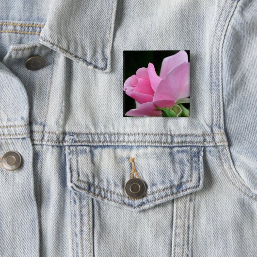 Rosa Blume Button (Beispiel)
