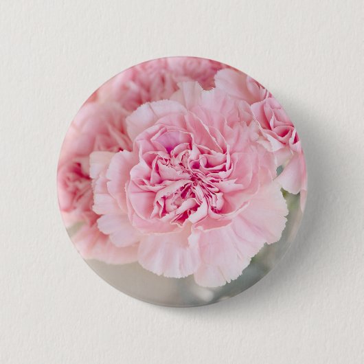 Rosa Blume Button (Vorderseite)