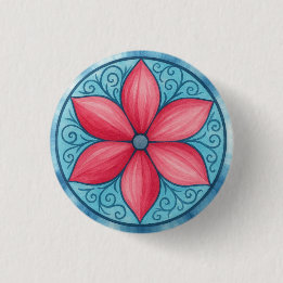 Rosa Blume Button