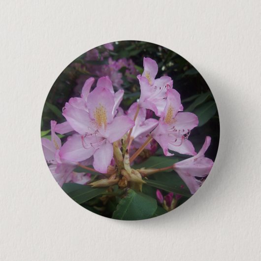 Rosa Blume Button (Vorderseite)