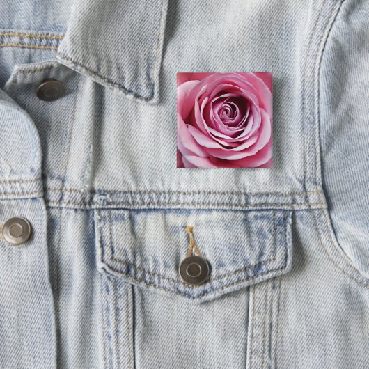 Rosa Blume Button (Beispiel)