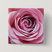 Rosa Blume Button (Vorderseite)