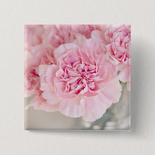 Rosa Blume Button (Vorderseite)