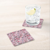 Rosa Blume Camouflage Untersetzer Set (Vor Ort)