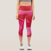 Rosa Blume Capri Leggings (Vorderseite)