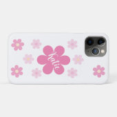 Rosa Blume Case-Mate iPhone Hülle (Rückseite (Horizontal))