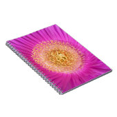 Rosa Blume Center Notebook Notizblock (Rechte Seite)