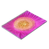 Rosa Blume Center Notebook Notizblock (Linke Seite)