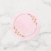 Rosa Blume Confetti für eine Touch Elegance Konfetti (Klein Vorderseite)