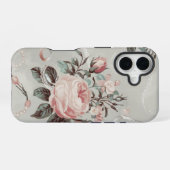 Rosa Blume Coquette Muster iPhone 16 Hülle (Rückseite (Horizontal))