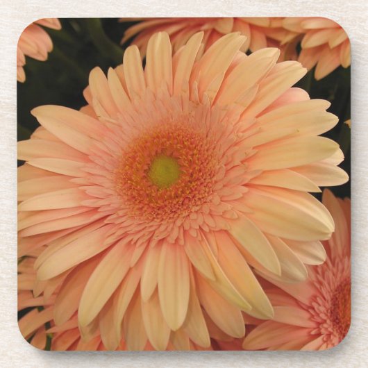 Rosa Blume Cork Untersetzer (Vorderseite)
