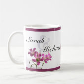 Rosa Blume Coupels Tasse (Links)