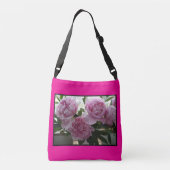 Rosa Blume Crossbody Handtasche (Rückseite)