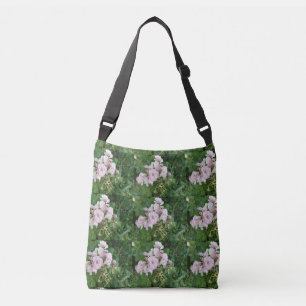 Rosa Blume Crossbody Handtasche