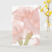 Rosa Blume Danke Beileid / Memorial Karte (Gelbe Blume)