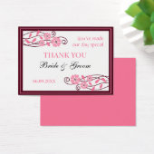 Rosa Blume Danke, dass Sie Gastgeschenk Hochzeit G (Schreibtisch)