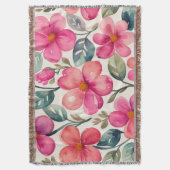 Rosa Blume Decke (Vorderseite Vertikal)